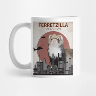 Ferretzilla - Funny Ferret Monster Mug